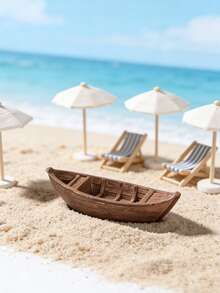 10件创意漂浮船装饰，适用于户外花园和庭院，可用于装饰游泳池、湖泊、池塘，以及庭院和花园水族箱、鱼缸、海滩场景、盆景景观、家居和办公室装饰。是春夏季节装饰的理想之选。 - A - 查看 3