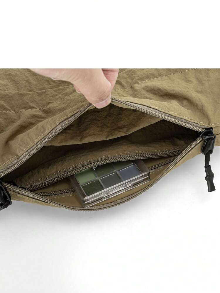 春季新款时尚休闲多功能男士单肩斜挎包，可装手机、钥匙、钱包、耳机等，适合户外、休闲、旅行、购物、通勤、校园等场合。 - 彩色 - 查看 5