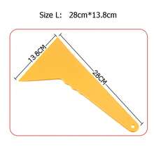 Espátula para Película de Ventanas de Automóvil, Amarilla, de Plástico Grueso, con Punta Triangular, Raspador para Vinilo Adhesivo, Herramienta de Instalación de Película para Tintado de Ventanas de Automóviles - Sólo 1 L 28cm - Ver 14