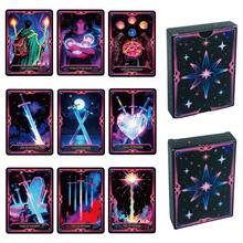 50张神秘魔法猫塔罗牌，趣味团队建设派对破冰道具 - 彩色 - 查看 9