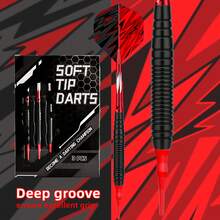 Soft Tip Darts Set, Plastic Dart Tips For Electronic Dartboard, Professional Indoor Game Darts - Red - View 6