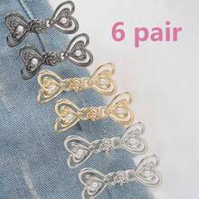 8个可调节夹式围巾/袖口/腰带固定器，简约多功能隐形无痕夹，适用于固定袖口、领口、腰带、裤腿 - 彩色 - 查看 12