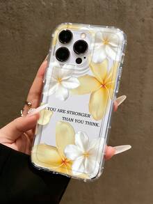 鸡蛋花图案手机壳，“你比你想象的更强大”正能量标语，精美保护壳，兼容 11/17/17pro/13/14/15/15pro/15 Plus/15 Pro Max/16/16pro/16 Plus/16 Pro Max/7 Plus/8 Plus/X/Xs Max/Xr/17 Air/12 Pro/13 Pro/14 Pro/17 Pro Max/13 Mini/11 Pro Max/12 Pro Max/13 Pro Max/14 Pro Max/14 Plus/6/6s/6 Plus/7/8/SE/17 Pro Max，防震、防水、防刮，国际版，非国内版 - 彩色 - 查看 4