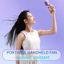 6pcs Portable Mini Fan Handheld Personal Small Fan With 3-Speed For Travel, Long-Lasting Rechargeable Fan, Rechargeable Fan, Rechargeable Portable Fan, USB Rechargeable Battery Operated Mini Fan - 樣式 1 - 查看 5