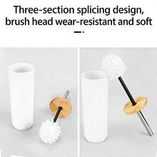 Bộ đồ dùng vệ sinh phòng tắm 6 món, vỏ nhựa mạ điện, bộ phụ kiện phòng tắm, đồ dùng nhà tắm, bao gồm: bình đựng xà phòng, giá đựng bàn chải đánh răng, cốc đánh răng, hộp đựng xà phòng, cọ toilet và thùng rác. Bộ đồ dùng vệ sinh để bàn trong phòng tắm, đồ dùng thiết yếu cho phòng tắm, đồ trang trí phòng tắm, có thể dùng làm quà tân gia, quà nghỉ lễ, quà Valentine, quà sinh nhật. - Bộ sản phẩm phòng tắm nắp tre - Xem 9