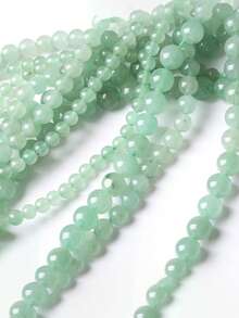 1 Strand Natural Stone Green Aventurine Round Loose Beads Natural Gem Beads Crystal Energy Stone Beads For Jewelry Making Diy Bracelet Necklace 4 6 8 10mm - Green Aventurine - View 1