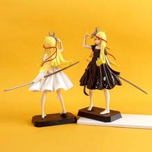 Anime Oshino Shinobu Figure, Black & White Dress, Prajna Mask, Kokoro Watari Monogatari Model, Desktop Ornament - Shinobu Oshino: Váy đen - Xem 2