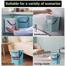 Countertop & Hanging Trash Cans - Blue - View 5