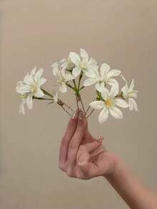 3pcs Floral Sweet Hair Clips For Teenage Girls, Minimalist Fashion Hair Accessories For Vacation Hairstyles - Multicolor - View 8