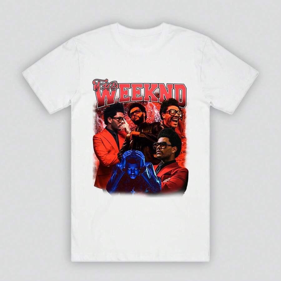 CAMISETA PERSONALIZADA RAPPER MÚSICA HIP HOP R&B VINTAGE ARTISTA POP - Blanco - Ver 1