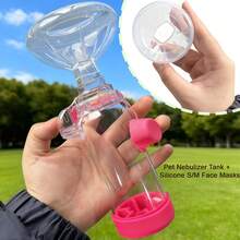 Portable Pet Nebulizer, Handheld Nebulizer: The Compact Size And Lightweight Structure Make It Easy To Use At Home Or On The Go, And It Is Also Easier To Clean. Provides Two Silicone Masks. - Green - View 11