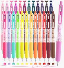 languo Gel Pens For Coloring, Retractable Colored Pens For Black Paper & White Paper, 0.7mm Fine Point Colorful Pens For Coloring, Writing, Drawing, Journaling, Note Taking, Office, Home - 24 CÁI - Xem 8