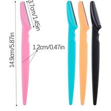 Eye Brow Epilation Hair Removal Cutters Safety Knife Makeup Scraper Eyebrow Trimmer Blade Women Face Shaver Portable - A - View 9