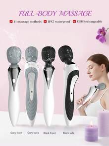 MiSMON Wireless Massager, Muscle Relaxation For Neck, Back, Shoulder, Waist, Handheld Stress Relief Therapy, Back Massager, Abdominal Massager, Arm & Limb Massager, Relaxation Massager, Body Relaxation Massager, Handheld Massager - Multicolor - View 6