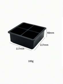 1 Khay làm đá viên hình vuông lớn bằng silicon - Khuôn vuông 6 ô, hoàn hảo cho đồ uống, các buổi họp mặt gia đình và tiệc tùng, làm mát đồ uống, được làm bằng silicon, khay đá silicon. - Nhiều màu - Xem 10