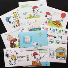 SNOOPY 1set/10pcs 2026 New Colorful Letter Paper & Envelope Set Features Cute And Classic Cartoon Designs, Bringing You A Fresh And Aesthetic Writing Experience. This Lovely Stationery Set Includes Delicate Letter Paper And Matching Envelopes, Perfect For Handwritten Letters, Festival Greetings, Birthday Wishes - Multicolor - View 1