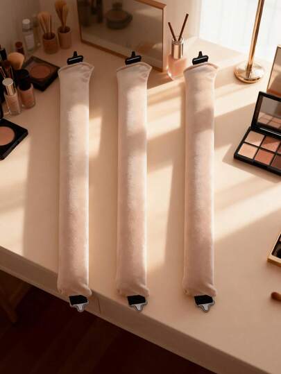 6 Pcs Heatless Hair Curler Big Wave Hair Rollers Sleeping Curling Rods Thick 3cm Lazy Hair Curling Tools With Hooks