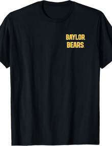 Baylor Bears Sic 'Em Front Back Black Officially Licensed T-Shirt - Svart - Visa 1