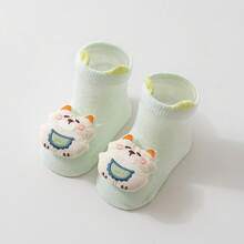 1 Paar atmungsaktive Baby Socken mit süßer Figur für Frühling/Sommer, rutschfeste Kleinkind Socken für Neugeborene 0-1 Jahre - Verschiedenfarbig - Übersicht 18