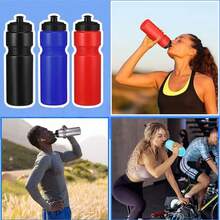 1 Piece 500ml/16.9 Ounces, Leak Proof, Drop Proof, Splash Proof, PP+ PE Material, Nordic Minimalist Sports Kettle, Straight Anti Slip Patterned Cup Body, Anti Mold And Antibacterial Process, Four Season Bicycle And Football Training Water Bottle, Christmas Father's Day Practical Gift - Multicolor - View 11
