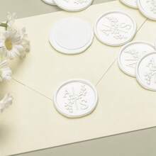 200 PCS/Set Round Shaped Wax Seals Stickers, Custom Logo Wax Sticker, Handmade Wax Seal Stickers For Wedding Invitation, Self-Adhesive Envelope Wax Stickers - Round - View 8