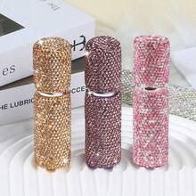 Diamond-Encrusted Perfume Decanter, Vacuum Pump Sample Bottle, 10ml Travel Mini Spray Bottle - Multicolor - View 9