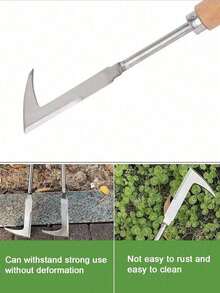 1 件装重型碳钢手动除草器，带人体工学手柄，适用于草坪和庭院 - 磚縫除草器 - 查看 3