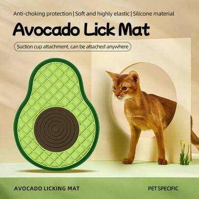 1-Pack - Pet Slow Feeding Mat, Licking Plate, Slow Feeding Licking Mat, Pet Licking Mat, Slow Feeding For Weight Loss And Fat Reduction (Scientific Feeding), Aids Digestion And Promotes Gut Health