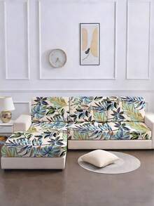 1 chiếc vỏ đệm ghế sofa co giãn in hình lá rừng nhiệt đới, phù hợp cho mọi mùa. - Nhiều màu - Xem 5