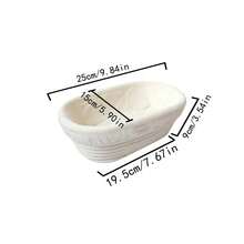 1pc Round/Oval Rattan Bread Proofing Basket With Liner, Sourdough Bread Baking Basket, Multi-Functional Kitchen Tool, Multiple Sizes Available, Handmade Bread Shaping Basket, Natural Rattan Material - View 14