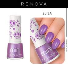Renova Nail Polish Mini Elisa 7.7ml - Purple - View 1