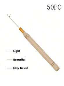 Micro Threader, Carbonized Wood Handle Threader, Threader Needle, Lead Wire Hair Beads Decor, Halloween - Multicolor - View 18