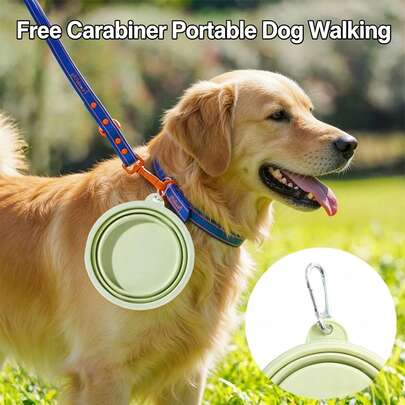 Foldable Pet Bowl, Silicone Bowl, Travel Outdoor Water Bowl, Portable Dog Cat Feeding Dish