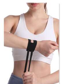 A Sports-Style Thin Bandage For Fixing The Wrist Of Both Men And Women Tennis Players - Black - View 4