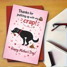 1 Thiệp Ngày của Mẹ + 1 Phong bì | Thiệp chúc mừng chủ đề chó ngộ nghĩnh, hoàn hảo cho những người yêu thú cưng và những bà mẹ thích những món quà tinh nghịch và đáng yêu để cùng nhau đón mừng Ngày của Mẹ với thật nhiều tiếng cười. - Nhiều màu - Xem 7