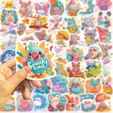 50pcs Dopamine-Enhancing Cartoon Animal Stickers, Creative Graffiti Stickers, Office Supplies, Mobile Phone And Computer Stickers, High-Value, Durable, Exquisite, Cool Stickers, Fun, Classic, Colorful Cartoon Designs, Gift Decorations, Phone Case Decoration Stickers, Reusable, Colorful Cartoon Designs, Suitable For Water Bottles, Skateboards, Mobile Phones, Etc., Perfect For School Supplies And A Top Choice For Holiday Gifts. - 50pcs - View 5