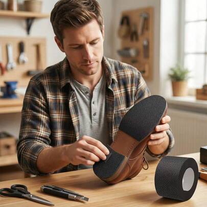 1 pièce Super durable, antidérapant, semelles auto-adhésives - Semelles résistantes à l'usure réduisant le bruit, protecteurs de semelle, silicone, pour talons hauts, baskets et sandales - Réparation facile de la semelle et des trous, coussinets de semelle auto-adhésifs, anti-dérapant réduction du bruit, pour talons hauts et baskets, coussinets de protection de la semelle, tapis antidérapants, autocollants résistants à l'usure, protecteurs de pied de meuble, cadeaux de fête pour épouse et mère [Style aléatoire]