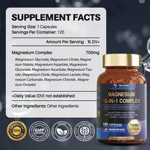 Selling Fast! 12-In-1 Magnesium Complex 700mgSupplement With Glycinate Citrate Malate. Women's Health. - 1 Bottle - View 7
