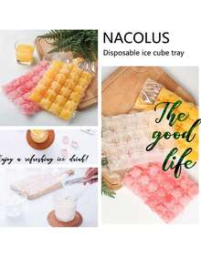 Ice Cube Mold Disposable Ice Bag Summer Ice Maker Filled Water Self Sealing DIY Quick Freezing Ice Making Mold Bag Tools - Multicolor - View 8