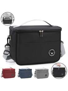New Portable Lunch Bag Food Thermal Box Waterproof Office Cooler Lunchbox With Shoulder Strap Insulated Case - Multicolor - View 6