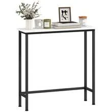 HOMCOM Table de banc - Blanc - Voir 1