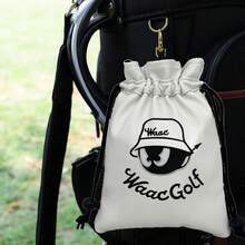 1 bolsa para pelotas de golf con cordón, cuidadosamente diseñada: accesorio multifuncional ligero y duradero de primera calidad, ideal para golfistas exigentes y viajeros frecuentes. - Multicolor - Ver 4