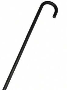 1pc All Black Cane Prop, Suitable For Theme Parties, Halloween Costumes And Other Occasions - Multicolor - View 5