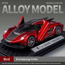 科尼赛克 Jesko 压铸超级跑车模型 - 逼真合金超级跑车模型 - 汽车模型 - 生日礼物 - 节日礼物（纯模型收藏展示，无声音、灯光或遥控功能） - 彩色 - 查看 8