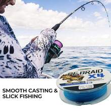 Super Strong Fishing Line - 100m/300m/500m 8-Strand PE Anti-Wear Braided Line, Smooth Casting For Long Distances, 10LB - 60LB Selectable Fishing Line, Fishing Supplies - Olive Green - View 4