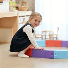 6pcs/Set Colorful Balance Stepping Stones, Non-Slip Balance Blocks, Indoor/Outdoor Obstacle Training Course, Children Fitness Equipment, Children Sensory Toys, Indoor/Outdoor Fitness Gear To Promote Children's Balance And Coordination - Color - View 8