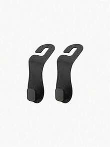 Rubber Leather Car Seat Back Hidden Metal Hooks, Suitable For All Vehicle Models - A - View 6