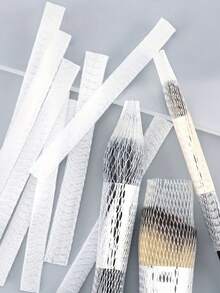 20/50个装可重复使用化妆刷收纳套，弹性网状保护套 - 定型并防止毛躁，透明塑料网状化妆刷保护套 - 防止刷毛脱落并使刷毛变直 - 白色 - 查看 7