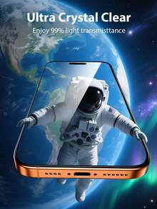 2pcs Full Screen Ultra-Clear Screen Protector, Silk-Screened Framed Tempered Glass, Anti-Scratch, Anti-Fingerprint, Compatible With Phone Cases, Smooth Edges Fit Phone Screen, Compatible With IPhone X/XS/11/12/13/14/15/16/17 Series - Black - View 4