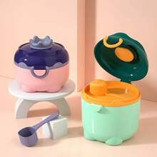 Baby Milk Powder Box, Portable Pork Food Storage Container, Essential Cereals, Toddler Snack Container,  YXN2 - Green - View 4